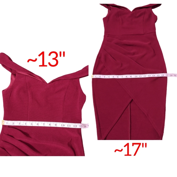 Sexy Red Dress Rumor Boutiques Size 10 - Picture 6 of 6